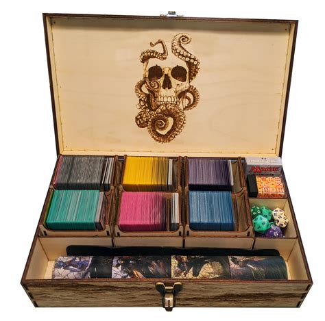 steel commander deck box|custom commander deck box.